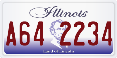 IL license plate A642234