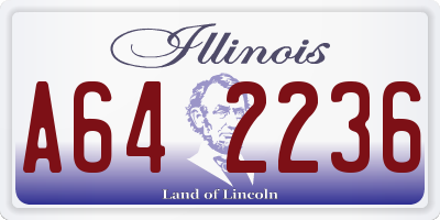 IL license plate A642236