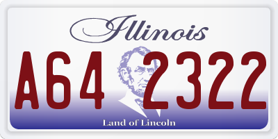 IL license plate A642322