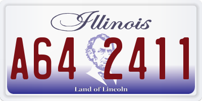 IL license plate A642411
