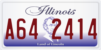 IL license plate A642414