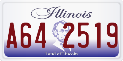 IL license plate A642519