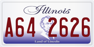 IL license plate A642626