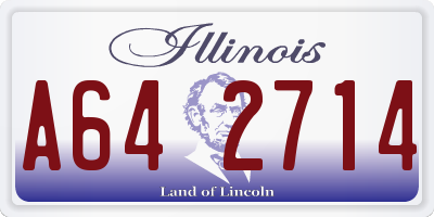 IL license plate A642714