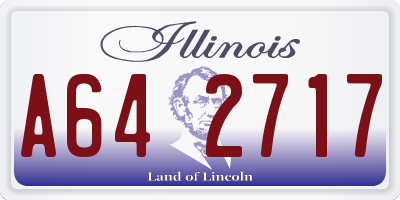 IL license plate A642717