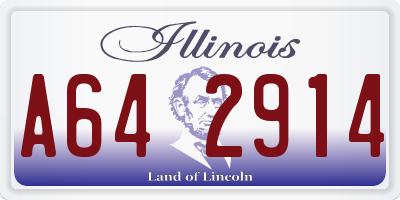 IL license plate A642914