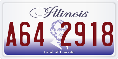IL license plate A642918