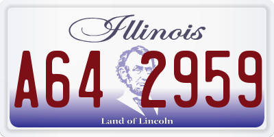 IL license plate A642959
