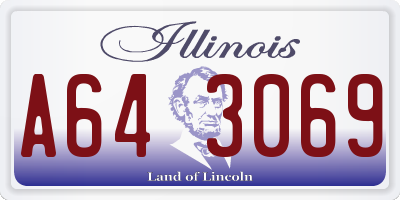 IL license plate A643069