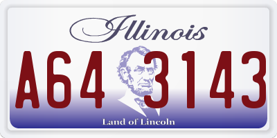 IL license plate A643143