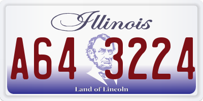 IL license plate A643224