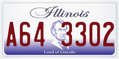 IL license plate A643302