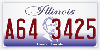 IL license plate A643425