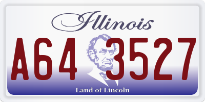 IL license plate A643527