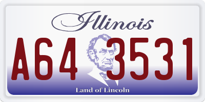 IL license plate A643531