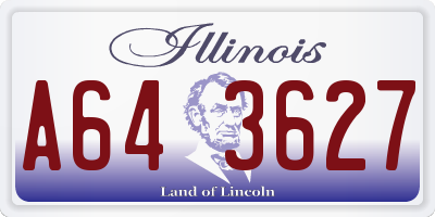 IL license plate A643627