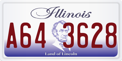 IL license plate A643628