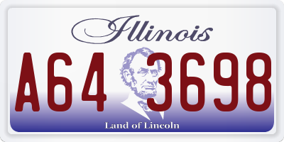IL license plate A643698