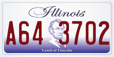 IL license plate A643702