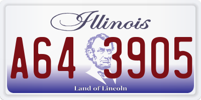 IL license plate A643905