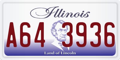 IL license plate A643936