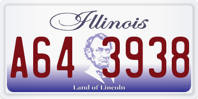 IL license plate A643938