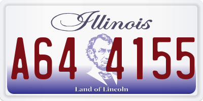 IL license plate A644155