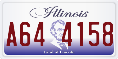 IL license plate A644158