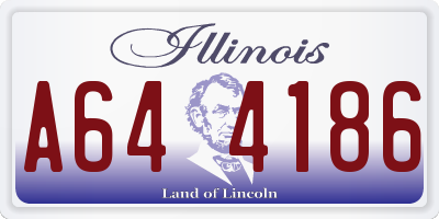 IL license plate A644186