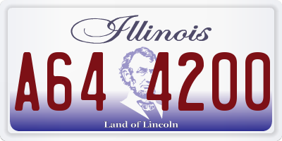 IL license plate A644200