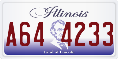 IL license plate A644233