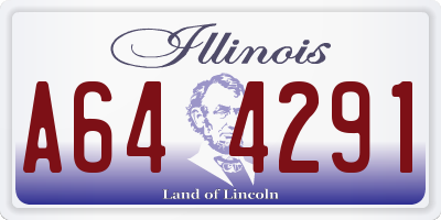 IL license plate A644291