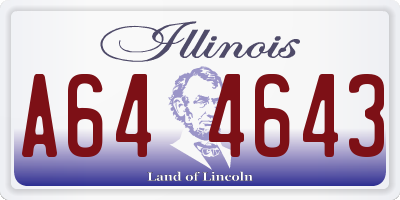 IL license plate A644643