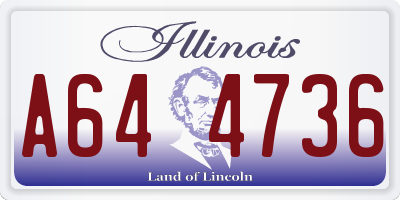 IL license plate A644736