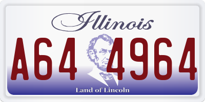 IL license plate A644964