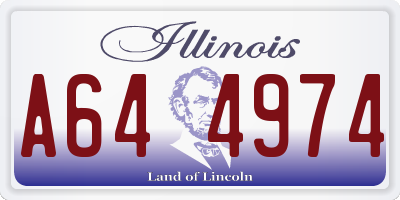 IL license plate A644974