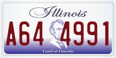 IL license plate A644991