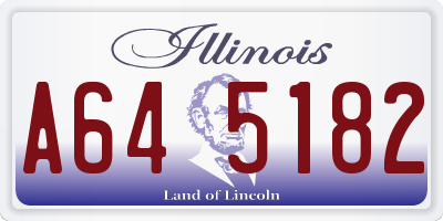 IL license plate A645182