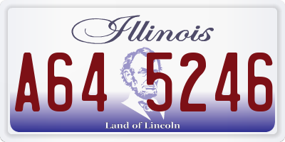 IL license plate A645246