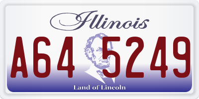 IL license plate A645249