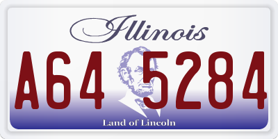 IL license plate A645284
