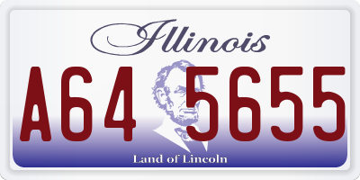 IL license plate A645655