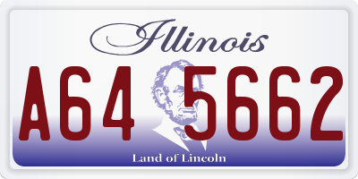 IL license plate A645662
