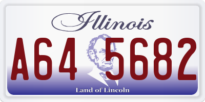 IL license plate A645682