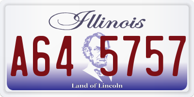IL license plate A645757