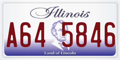 IL license plate A645846