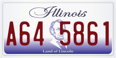 IL license plate A645861