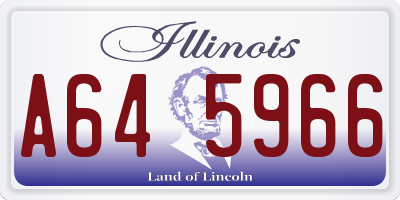 IL license plate A645966