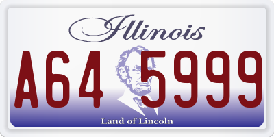 IL license plate A645999