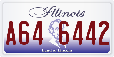 IL license plate A646442
